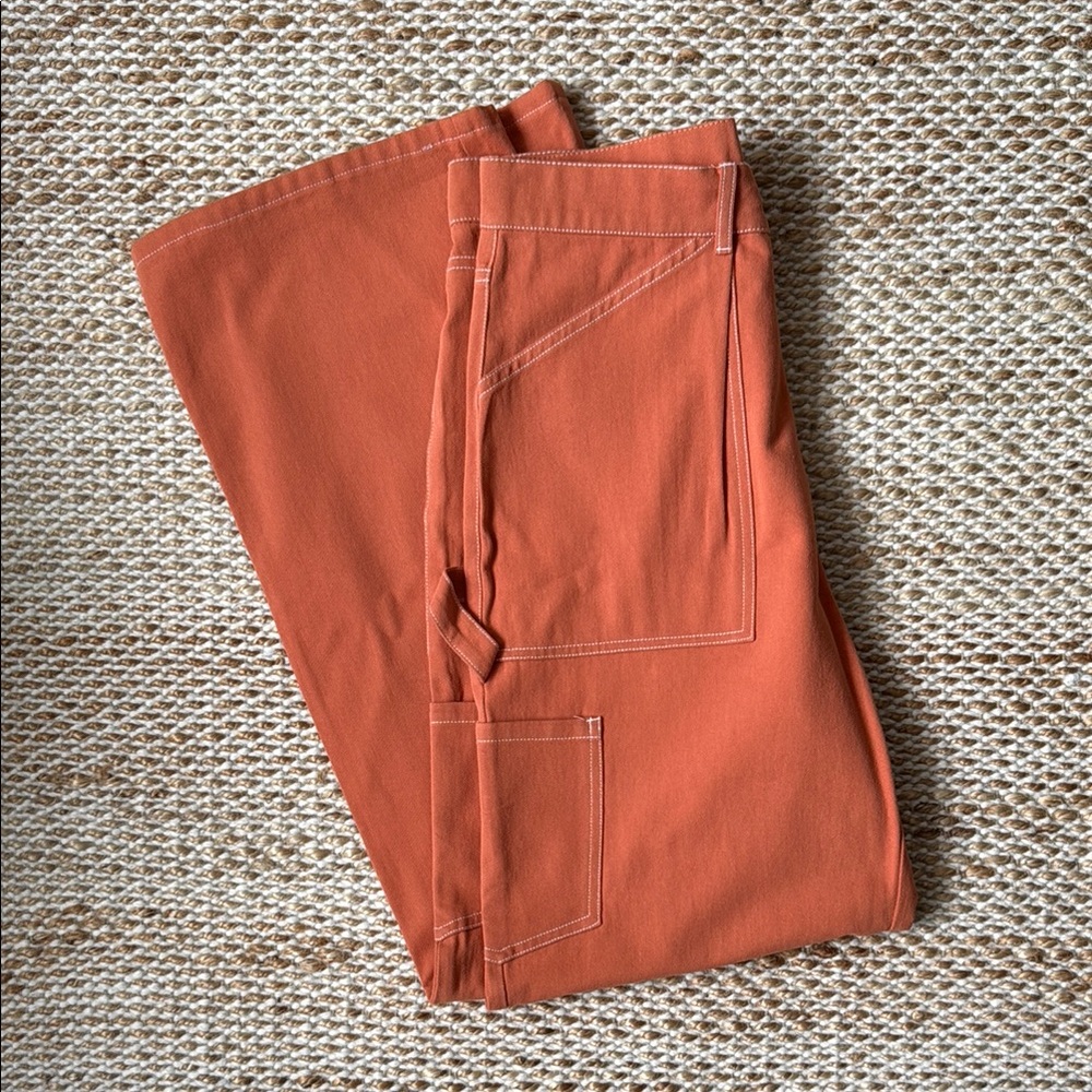 Rust Orange Cargo Pants